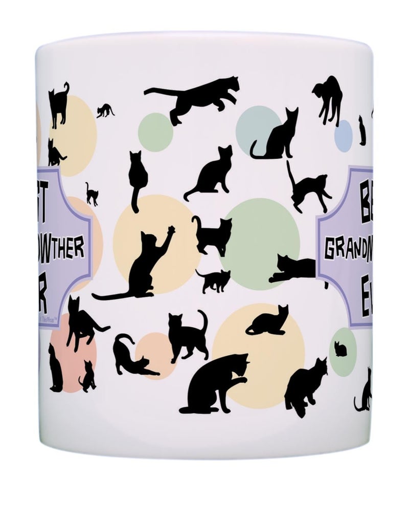 ThisWear Cat Themed Gifts Best Grandmeowther Cat Cup Cat Related Gifts Cat Grandma Coffee Mug Tea Cup Multi - Image 4